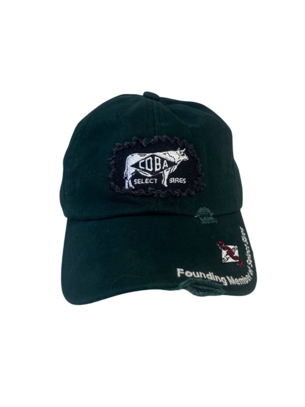 Coba Select Sires Embroidered Baseball Cap OS Green Adjustable Cow Farm